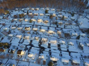 An aerial view of the East Village in Mt. Airy, Maryland. 1/24/2016