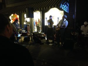 During the first Saturday of every month, street performers set up camp on the sidewalks on storefronts. It is amazing the amount of talent that is hidden in these streets.