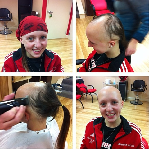 Ashley Zink: Before, during, and after shaving her head