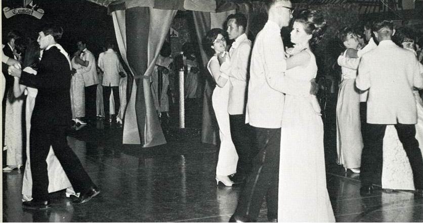 Formal dance photo from The Class of 1969.