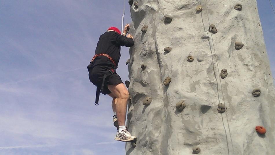 Commander Lane climbing rock wall 
