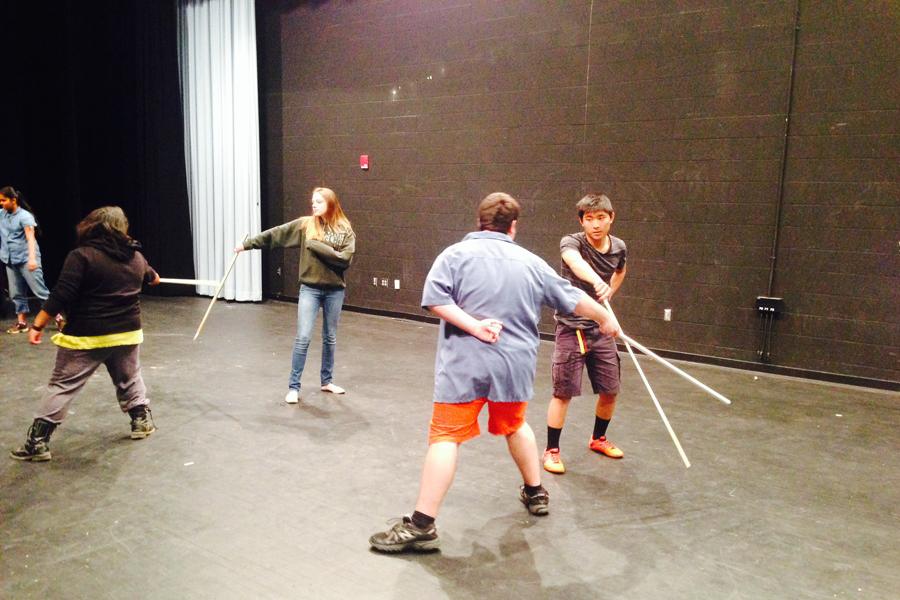Photo of the Day 4/21/14: Acting classes practice their sword skills
