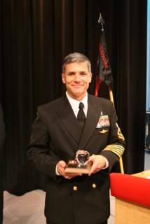 Chief Michael Rodrigues wins Teacher of the Year award and standing ovation from NJROTC