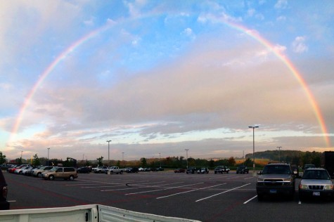Photo of the day 9-16-14: Rainbow appears before school