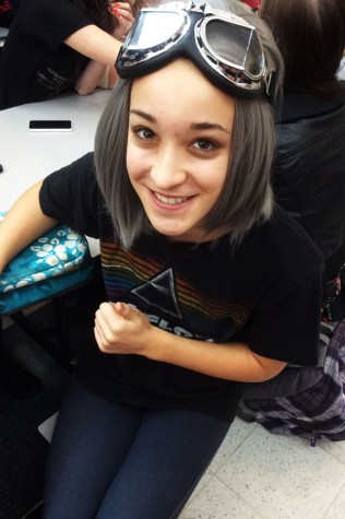 Sophomore Elise Fenstermacher is dressed at Quicksilver from X-Men: Days of Future Past.