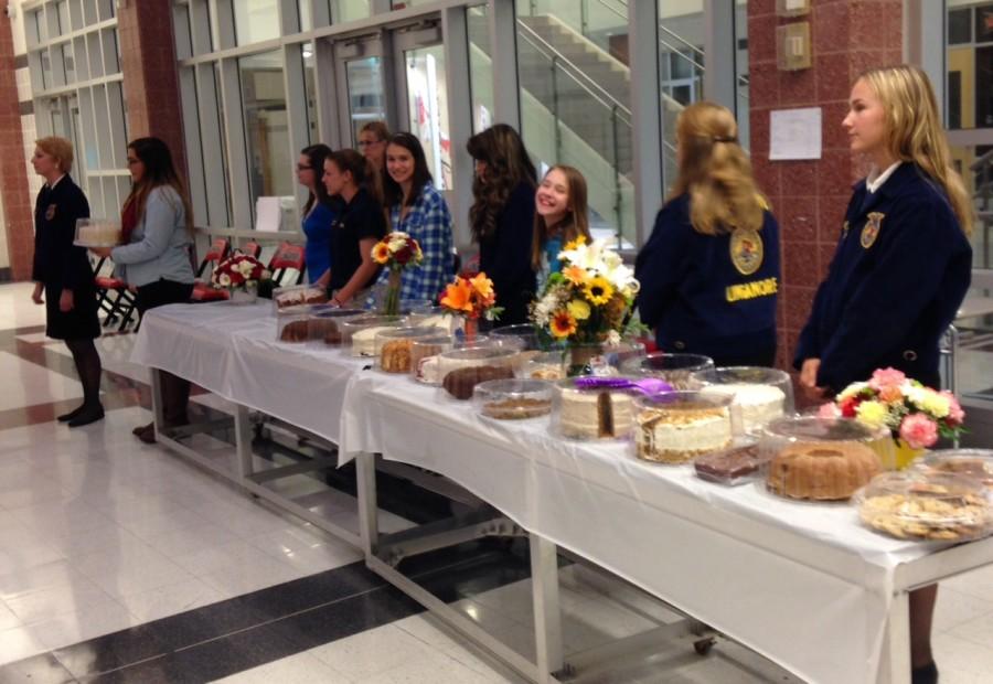 FFA and cake bakers come to help out with the  annual cake auction. 
