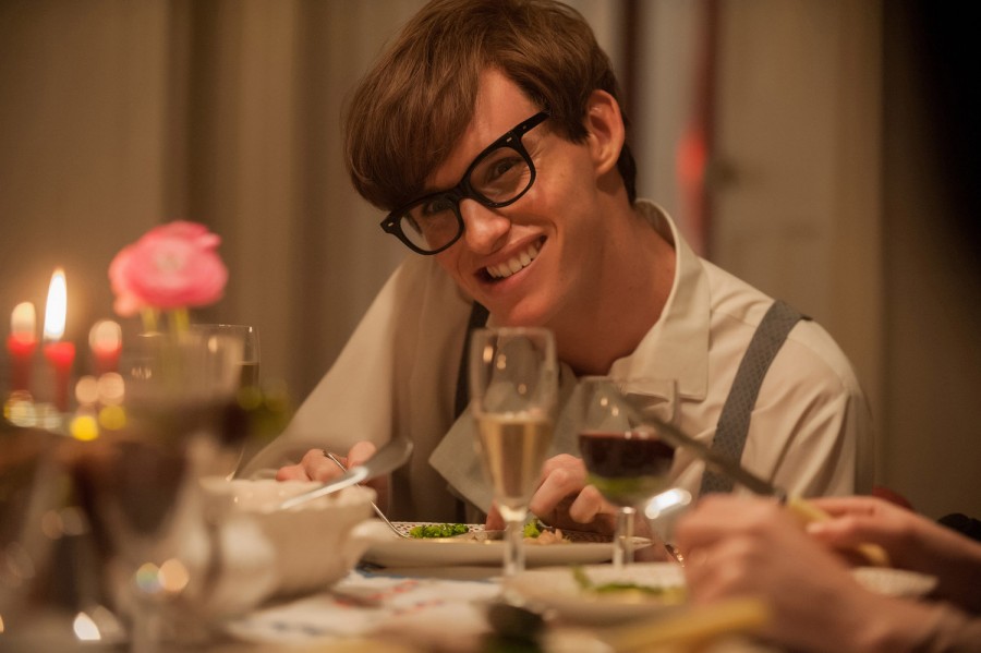 Eddie Redmayne is nominated for best actor for his role as Stephen Hawking in The Theory of Everything. 