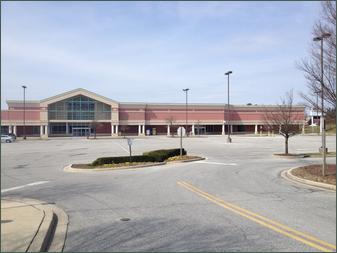The once bustling Peacock Shopping Center in Mount Airy now stands vacant.