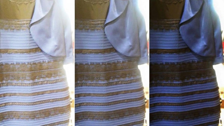 ABC featured three versions of the dress in different light.
