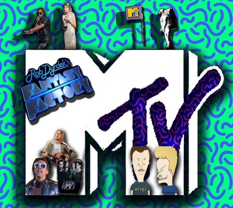 Pictured here are a few of the programs and TV shows that MTV has had to offer