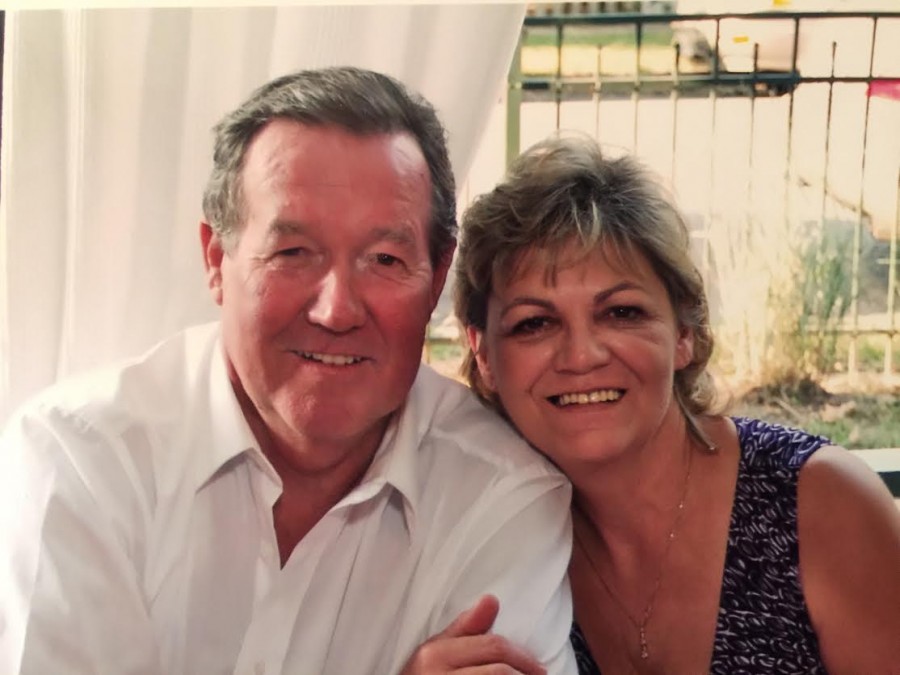Robert and Deborah pose together after years of marriage.