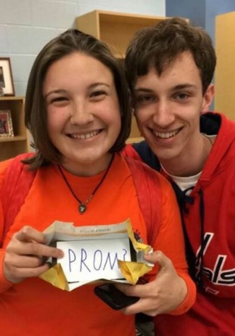 Alex Peterson ends the school day with a delicious promposal to his girlfriend Abby Hilton.