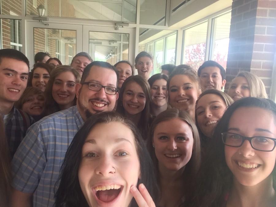 Lancer Media takes their annual selfie with FNPs Pete McCarthy.