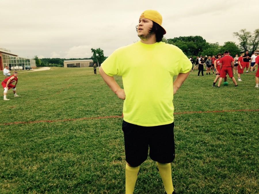 Cory Haddock participated in the Quidditch match as one of the two snitches.
