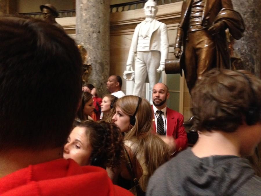 AP Political Science and Government classes participate in a guided tour through the Capitol Building.