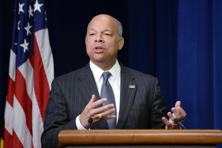 Secretary of Homeland Security Jeh Johnson speaks at the White House Summit on Countering Violent Extremism in the EEOB building Feb. 18, 2015 in Washington, D.C.. (Olivier Douliery/Abaca Press/TNS)