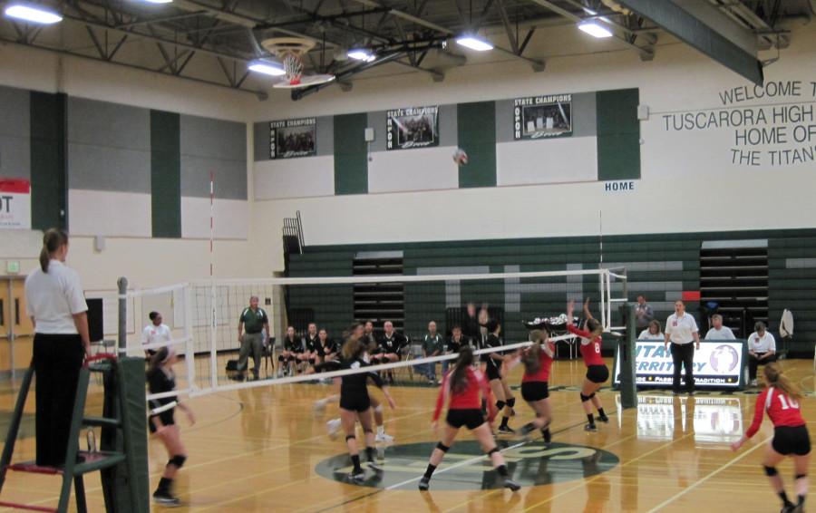 Lancers try their best against Tuscarora.