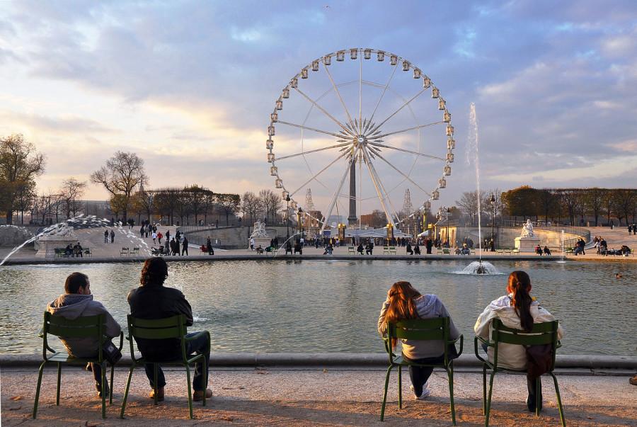 Grand bassin octogonal Jardin des Tuileries 