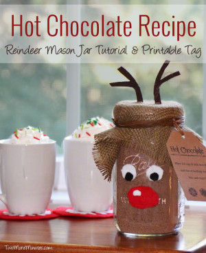 Perfect+gift+idea!++This+step+by+step+tutorial+has+the+hot+chocolate+recipe+and+free+reindeer+printables