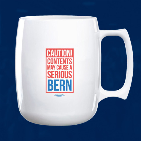Bernie Sanders' "Contents May Bern" Coffee Mug 