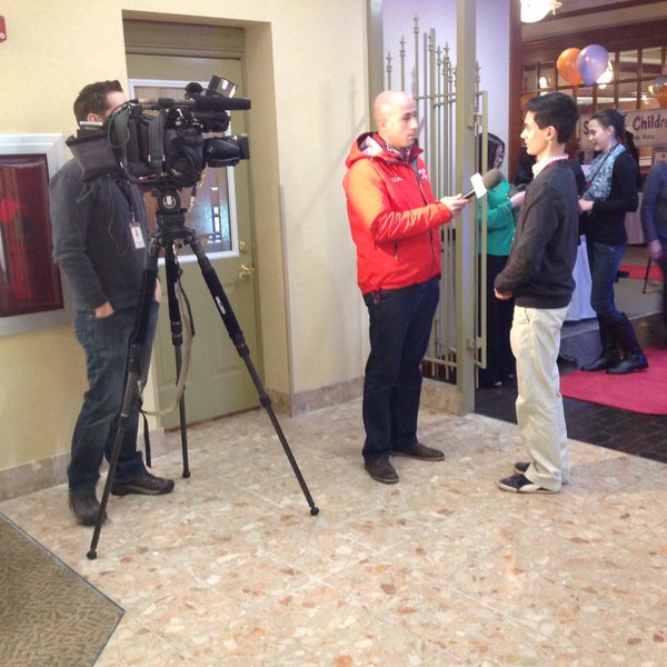 Alex Ismael is interviewed by news channel WUSA9.