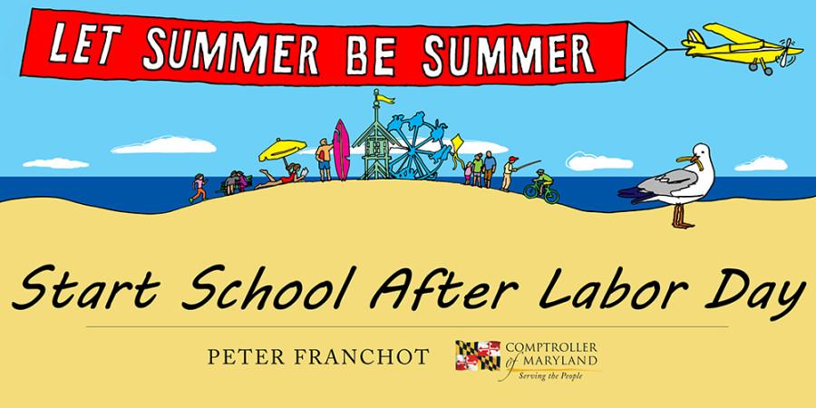 Logo for campaign to extend summer break to Labor Day.