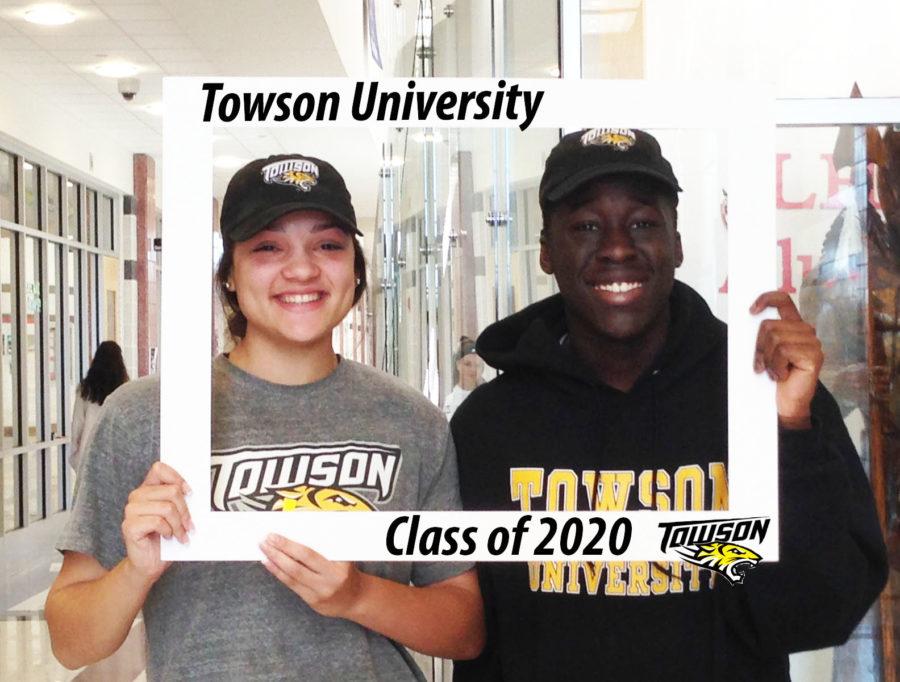Karly Johnson and Kwabena Boampong are headed to Towson University 