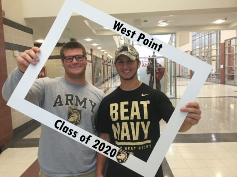 Dan Ross and Tyler Fleagle march up to 
West Point 
