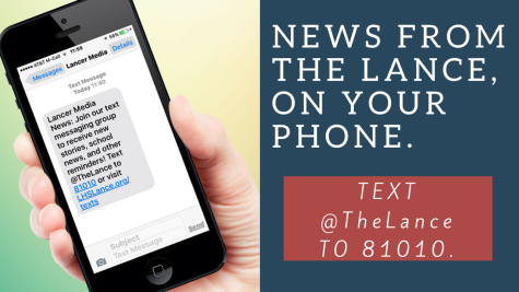 Sign up to receive text messages or subscribe to The Lance