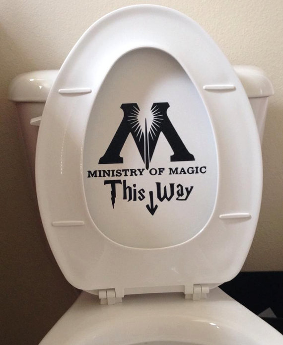Ministry of Magic Toilet Decal