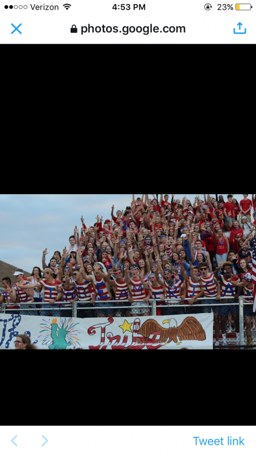 The tribe shows support for those fallen in their annual American out football game.