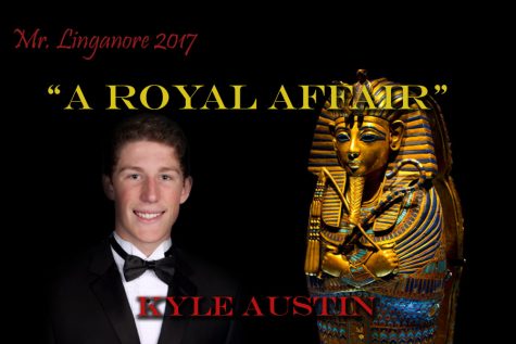 Kyle Austin is ready to be crowned in gold at the Mr. Linganore competition