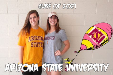 Oh, the places youll go: Domroe and Eisenhauer will be soaking up the sun at Arizona State University