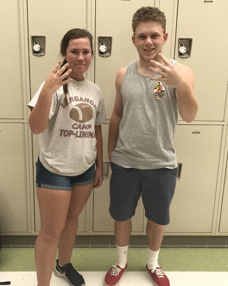Nikki Ecott and Anthony Sparacino countdown to days left of school for the Class of 2017.