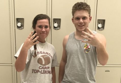 Nikki Ecott and Anthony Sparacino countdown to days left of school for the Class of 2017.