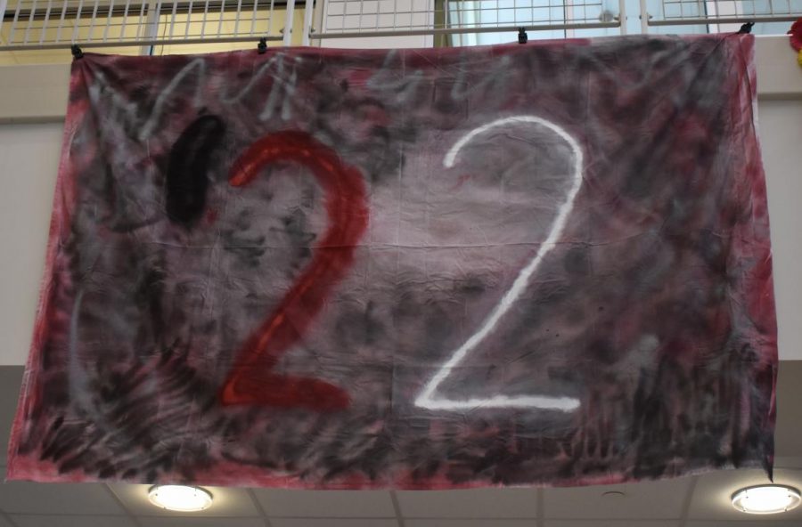 The Class of 2022 banner. 
