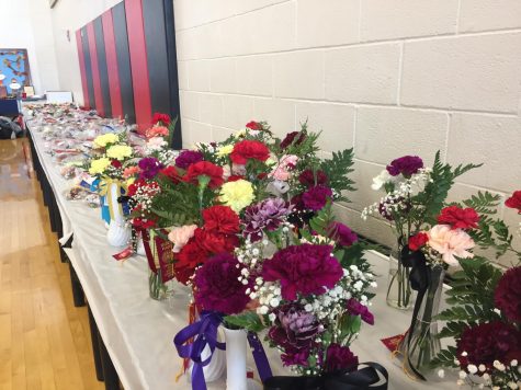 Flowers and boutonnieres showcased at the Community Show.