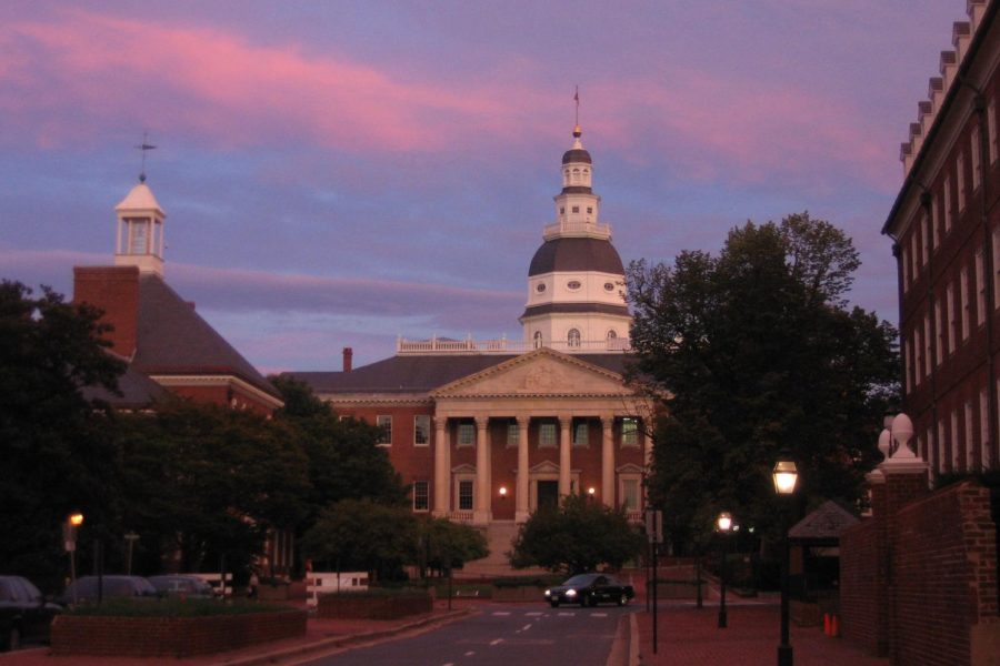 2006_09_19_-_Annapolis_-_Sunset_over_State_House