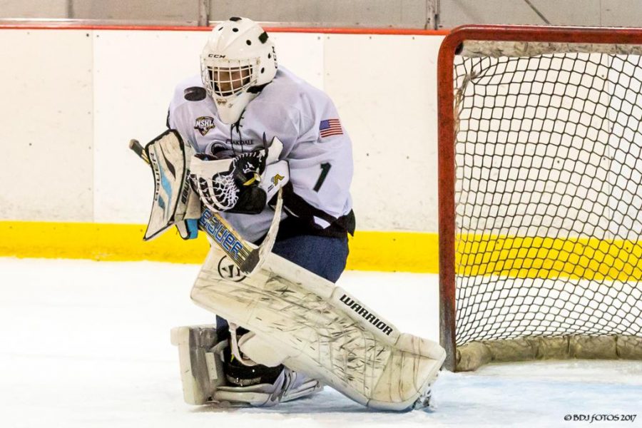 Frederick County player blocking a goal 