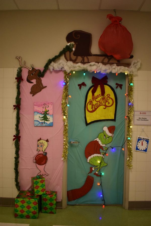 Mrs. Henley used 3D props and holiday spirit to win best connected theme. 