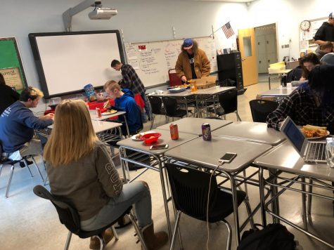 Seniors in Kirkland's class celebrate their book club.