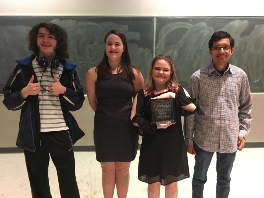 Ashley Alt and her group were given the Best Idea award for their app, MedAux