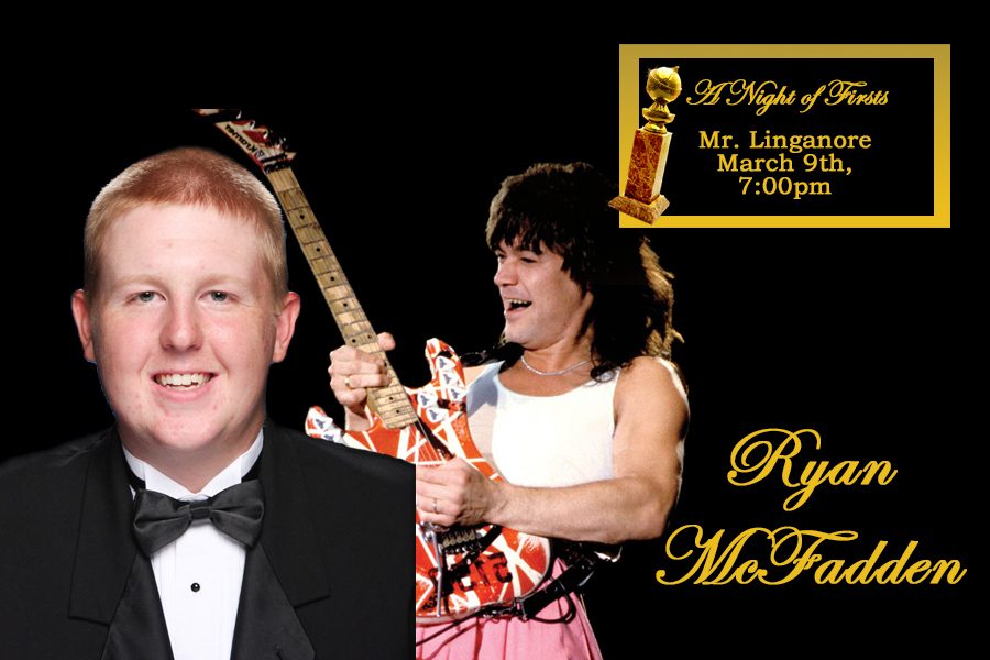 Ryan McFadden will be portraying Eddie van Halen at the Mr. Linganore show.