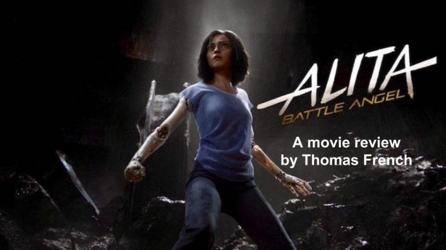 graphic by Thomas French
Thomas French reviews the action movie Alita: Battle Angel