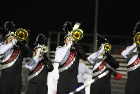 Alyson Zieg-Sniffen and her band mates performing in the All County music festival. 