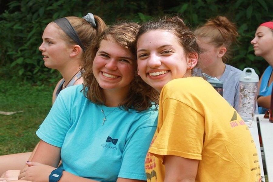 Katie Brengel (left) and her friend, Kathryn Gerogiannis (right) at Rockbridge in 2017.