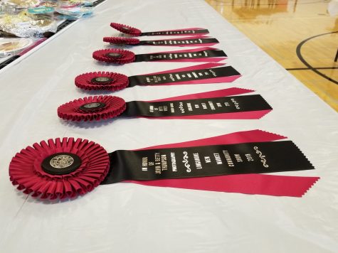 The honorary ribbons, new this year, are ready for awards.