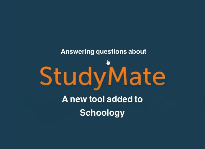 StudyMate has been added to Schoology, and many people dont know what it is. This article should answer all of your questions.