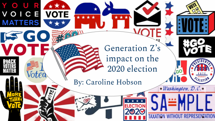 Graphic made to represent the iconic voting sticker people receive after casting their ballots.