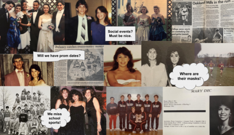 A photo collage of our parents, class of 1985, 86, 89, and 92 in high school!